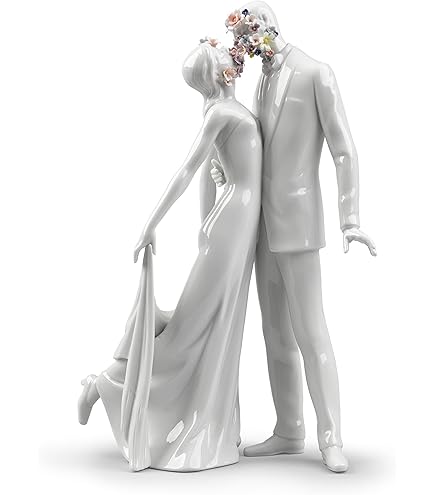 Amazon.com: Lladro Porcelain Wedding Day Couple Bride